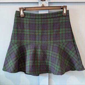 Vineyard Vines Blue And Green Plaid Skirt